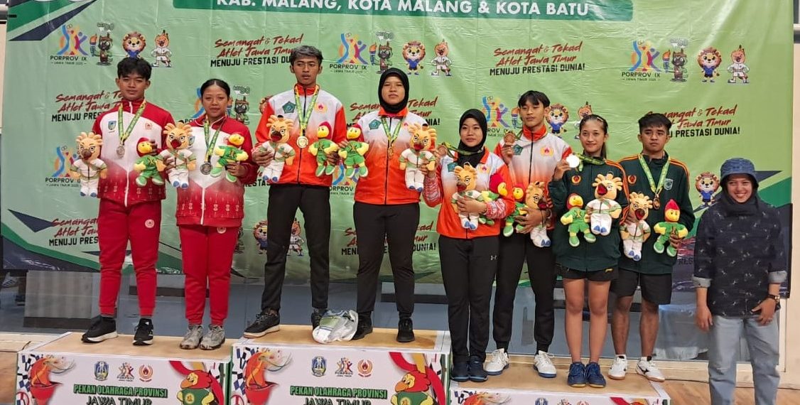Cabor Tenis Meja Kabupaten Kediri Raih 3 Medali di Awal Porprov Jatim 2025