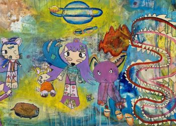 Sore Ini, Pameran Tunggal Perupa Cilik Azzahra Dibuka di Galeri Merah Putih – Balai Pemuda Surabaya