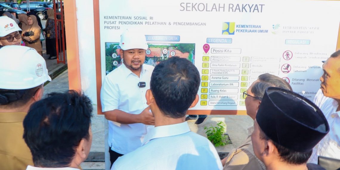 Tinjau Kesiapan Sekolah Rakyat, Bupati Gresik Pastikan Semua Fasilitas Ready