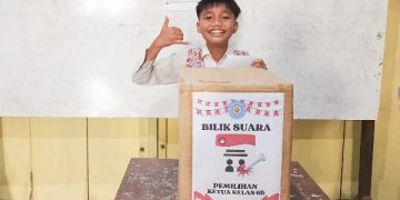 ‘Pemilu Serentak’ di SD Al Islam Morowudi Berlangsung Seru dan Dinamis
