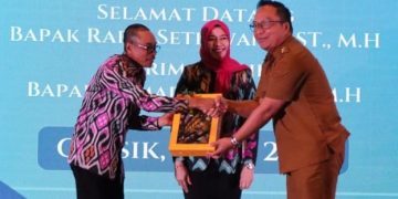 Rarief Setiawan Gantikan Kamaruddin sebagai Kepala Kantor ATR/BPN Gresik, Wabup Alif Berharap Perkuat Sinergi untuk Pembangunan Daerah