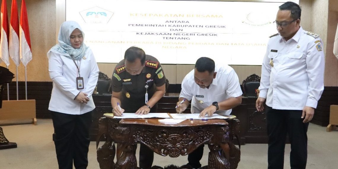 Fokus Pengembalian Aset Daerah, Pemkab Gresik – Kejari Perkuat Penanganan Hukum Perdata dan TUN
