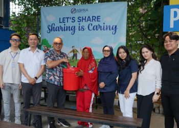 Aksi Kemanusiaan, Aspra Berbagi Puluhan Paket Sembako kepada Warga Kedung Baruk