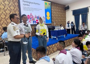 Dishub Sidoarjo Beri Edukasi Siswa Baru Tertib Berlalulintas