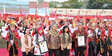 Puncak Peringatan Hari Koperasi ke-78 Provinsi Jawa Timur di Bojonegoro, 2.025 Penari Pecahkan Rekor MURI