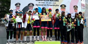 Alysa Siswi SMKN 2 Buduran Mengulang Sukses, Raih 3 Juara Sepatu Roda di Porprov IX Jatim 2025