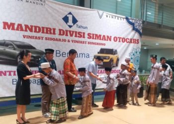 Siba Mandiri Dealer Resmi Vinfast, Peduli Anak Yatim di HUT ke-1