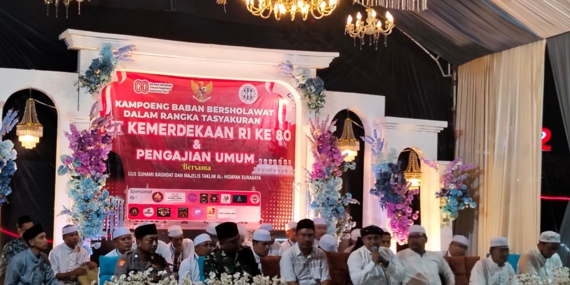Kampoeng Baban RW 01 Gelar Tasyakuran dan Sholawat Bersama Peringati HUT ke-80 Kemerdekaan RI