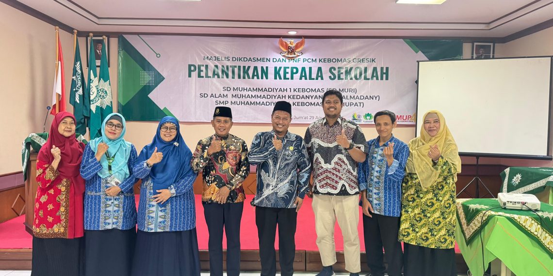 Resmi Dilantik, 3 Kepala Sekolah Baru di Jajaran PCM Kebomas Gresik