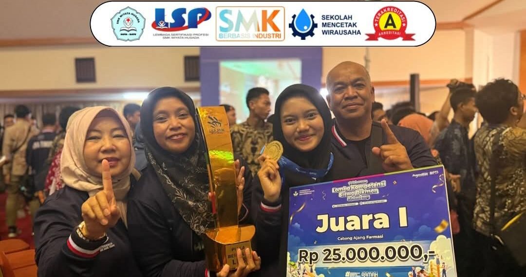 SMK Wiyata Husada Batu Raih Juara 1 LKS Farmasi Tingkat Nasional 2025, Bawa Jawa Timur Jadi Juara Umum