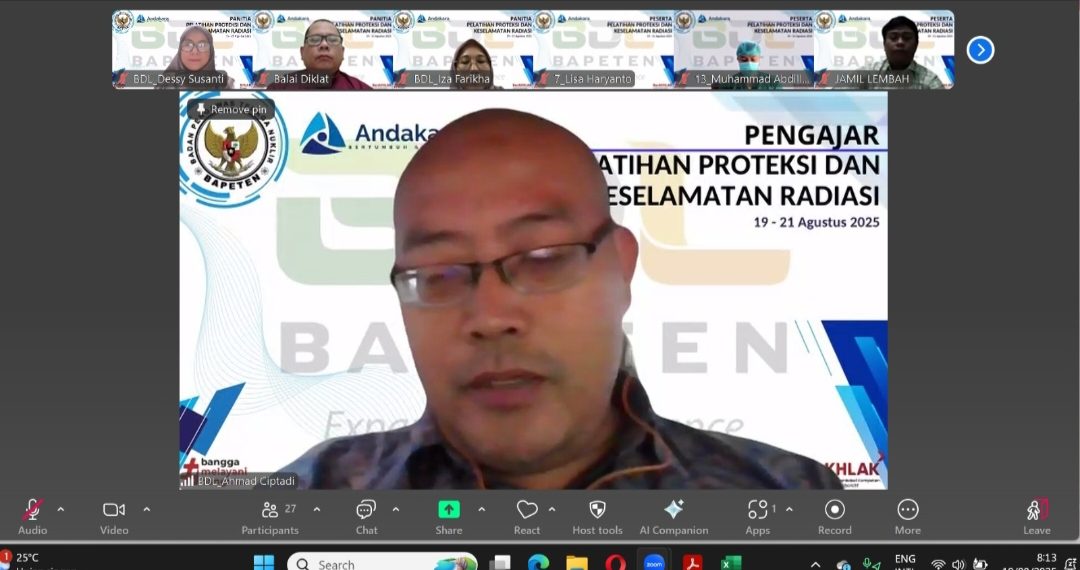 PT. Andakara Bertumbuh Sejahtera Bekerja Sama dengan Bapeten Gelar Pelatihan Proteksi dan Keselamatan Radiasi