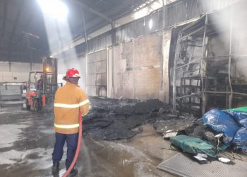 Diduga Akibat Konsleting Listrik, Gudang di Minoharjo Tuban Terbakar
