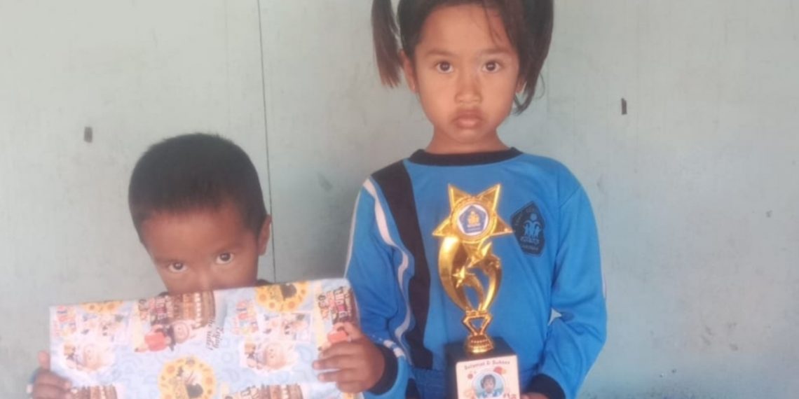 Meriahkan Kegiatan PAUD Sakinah Panjalinan, Rizqia Juara 1 Lomba Lari Bendera