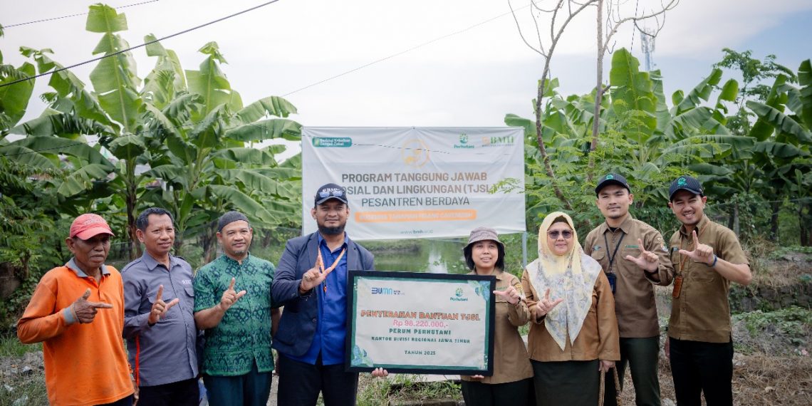 Laznas BMH dan Perhutani Tinjau Lahan Budidaya Pisang Cavendish di Sidoarjo