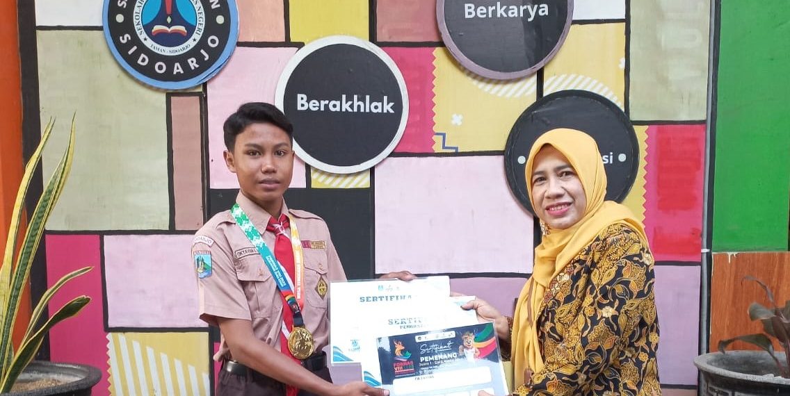 Siswa SMA Negeri 1 Taman Sumbang 2 Emas KORMI Sidoarjo, Diajang FORNAS ke VIII 2025