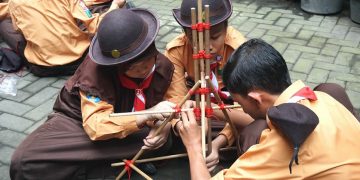 Lomba Kepanduan Warnai Hari Pramuka di SMP PGRI 1 Buduran