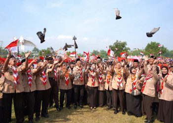 Bupati Subandi Buka Jambore Pramuka Cabang Sidoarjo ‘Kolaborasi Membangun Ketahanan Bangsa’