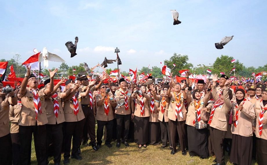 Bupati Subandi Buka Jambore Pramuka Cabang Sidoarjo ‘Kolaborasi Membangun Ketahanan Bangsa’
