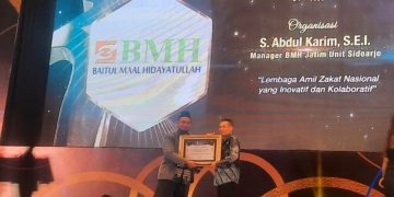 BMH Unit Sidoarjo Raih Penghargaan Laznas yang Inovatif dan Kolaboratif