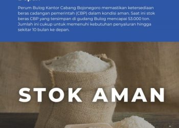 Bulog Bojonegoro Pastikan Stok Beras Aman Hingga 10 Bulan Kedepan