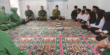 Awal Bertugas di Plosoklaten, Danramil Wiwied Gelar Doa bersama dan Santuni Anak Yatim