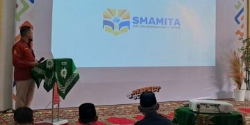 Milad ke 57 SMA Muhammadiyah 1 Taman Launching Logo Baru