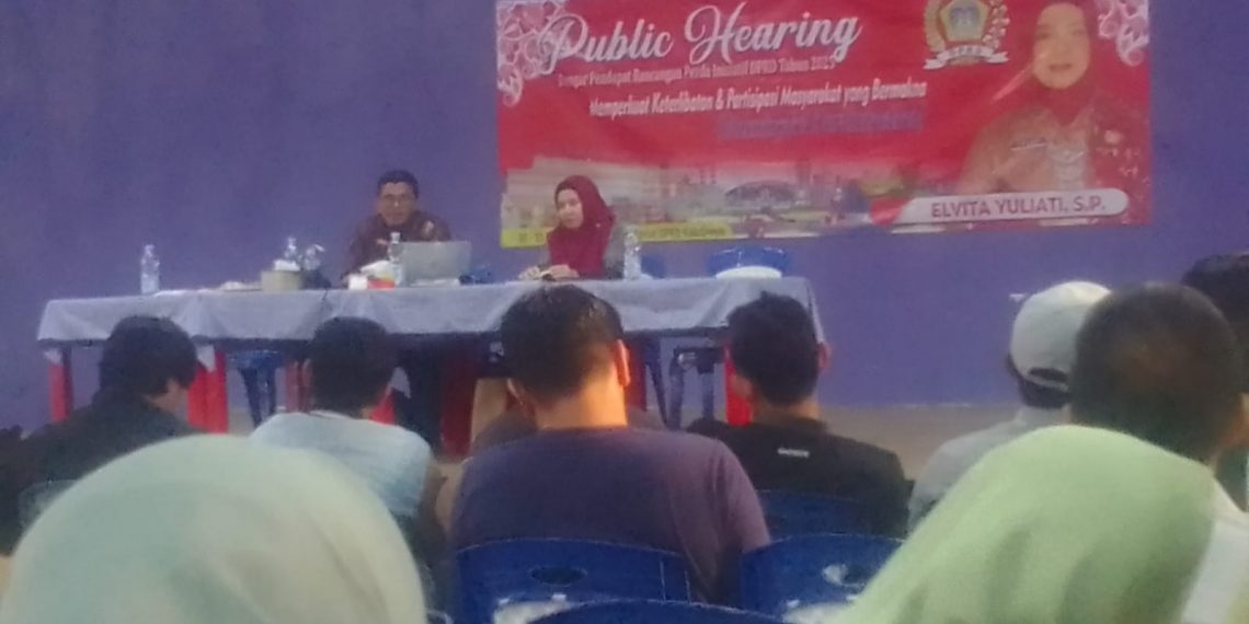 Anggota Dewan Ning Vetty Gelar Public Hearing Ranperda Pembangunan Desa