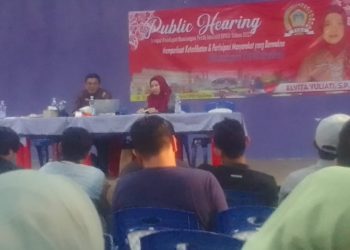Anggota Dewan Ning Vetty Gelar Public Hearing Ranperda Pembangunan Desa