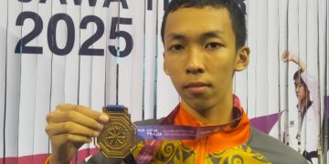 Rayyan, Atlet Taekwondo Spemutu Gresik Sabet Emas di Kejurprov Antar-Pelajar Jatim