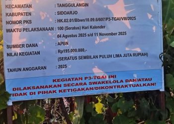 Diduga Ada Pemotongan Anggaran Hingga Dikerjakan Pihak Ketiga, Proyek Saluran Irigasi P3-TGAI Di Kecamatan Tanggulangin Tak Sesuai Standar