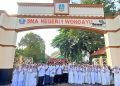 Momentum Maulid Nabi Muhammad SAW, SMAN 1 Wonoayu Resmikan ‘Gapura Smaniwa Bersinar’