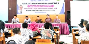 Unesa Berdayakan Guru Matematika SMPN  Gresik Merancang Matematika Manfaatkan AI