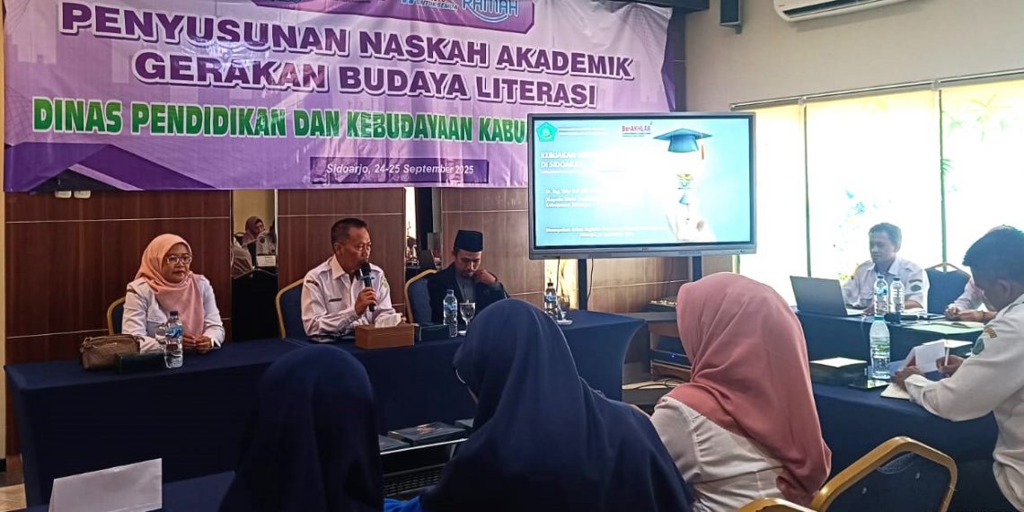 Dinas Dikbud Sidoarjo Kukuhkan GBL dengan Mempersiapkan Regulasi