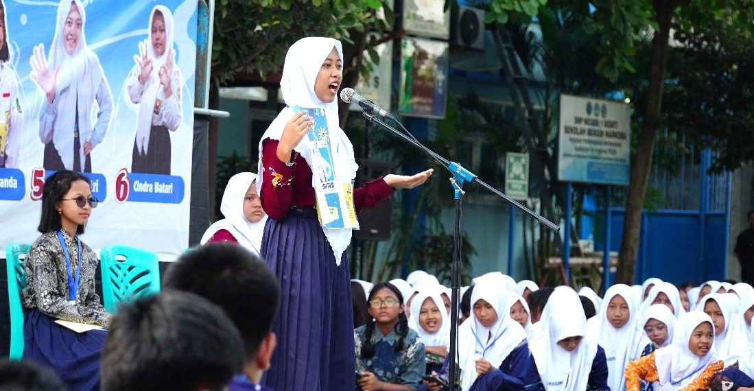 Siswa SMP Negeri 1 Sedati Diajari Berdemokrasi Melalui Pilihan Ketua OSIS