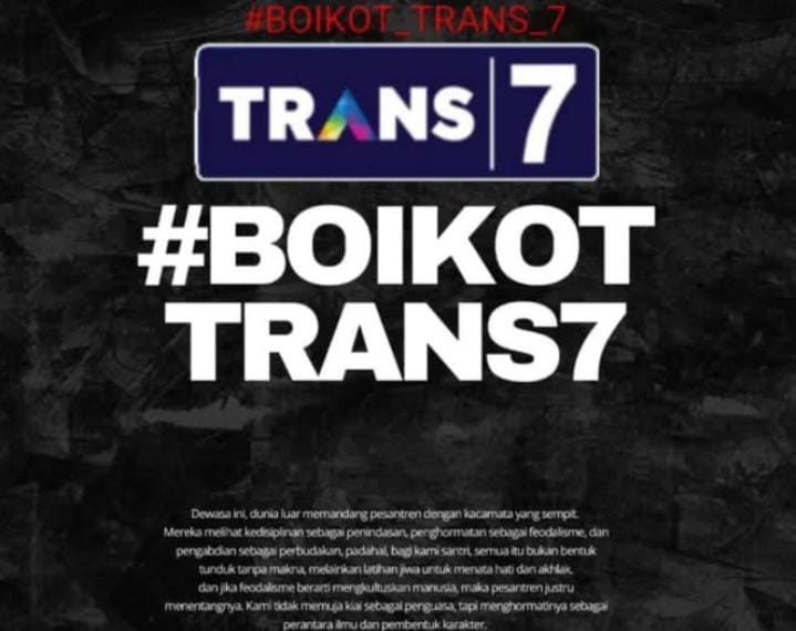 Ramai di Medsos Tagar #Boikottran7, Akhirnnya Trans7 Sampaikan Permohonan Maaf
