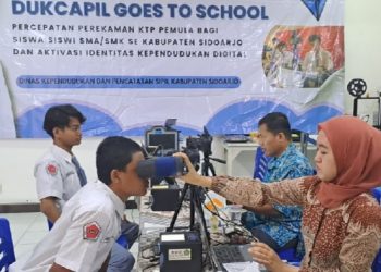 Sebulan Pemkab Sidoarjo Layani Cetak KTP Tembus 14.028 Keping