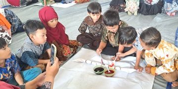 Anak-Anak KB TK Nufi Sidoarjo Lestarikan Batik Melalui ‘Indonesia’s Culture Heritage’