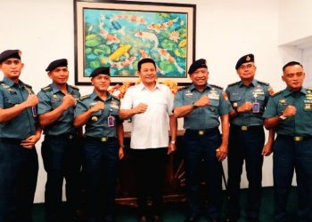 Demi Ketertiban Wilayah, Dankodaeral V TNI AL Kunjungi Bupati Sidoarjo