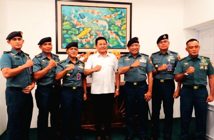 Demi Ketertiban Wilayah, Dankodaeral V TNI AL Kunjungi Bupati Sidoarjo