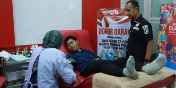 Rayakan HUT ke-80 Brimob Polri, Polres Gresik Gelar Donor Darah Eks Brimob