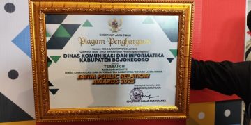 Kominfo Bojonegoro Sabet Penghargaan Website Terbaik Ketiga di JPRA 2025