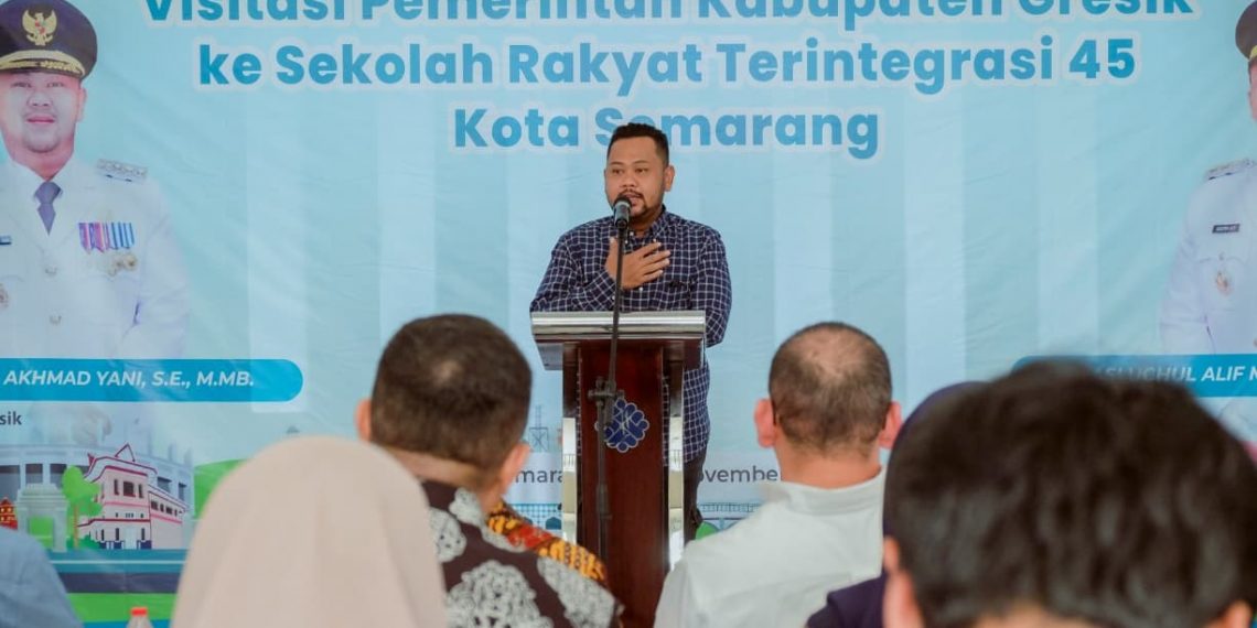 Bersama Sekjen Kemensos, Bupati Gresik Visitasi ke Sekolah Rakyat Terintegrasi 45 Semarang