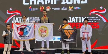 Konsisten Berprestasi, Rayyan Kembali Sabet Emas Taekwondo di Jatim Open 2025