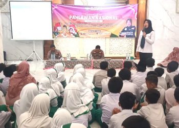 PPA Polresta Sidoarjo Edukasi Siswa MI Ma’arif Pagerwojo Tentang Anti-Bullying