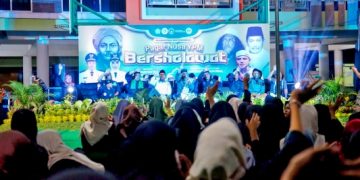 Perkuat Peran Santri Sebagai Benteng Ulama Dan Agama, Ratusan Pendekar Pagar Nusa YPM Sepanjang Bersholawat