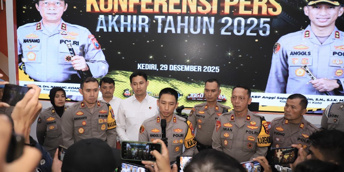 Catatan Akhir Tahun Kepolisian: Kejahatan dan Kecelakaan di Kediri Raya Meningkat pada 2025