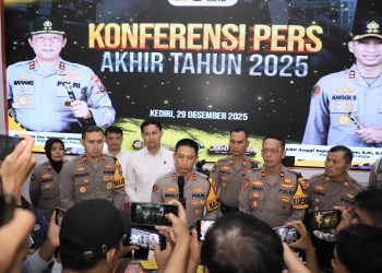 Catatan Akhir Tahun Kepolisian: Kejahatan dan Kecelakaan di Kediri Raya Meningkat pada 2025