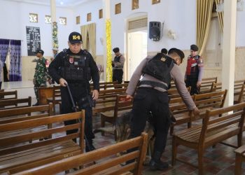 Polres Kediri Sterilisasi Sejumlah Gereja Jelang Natal 2025, Pastikan Ibadah Aman dan Khidmat