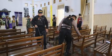 Polres Kediri Sterilisasi Sejumlah Gereja Jelang Natal 2025, Pastikan Ibadah Aman dan Khidmat