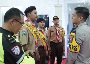 Pastikan Keamanan Nataru, Kapolres Gresik Pantau Kesiapan Pos Pelayanan Gress Mall